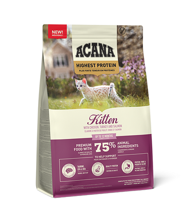 Acana Highest Protein Grain-Free Complete Kitten Dry Food 1.8kg - 1.8kg